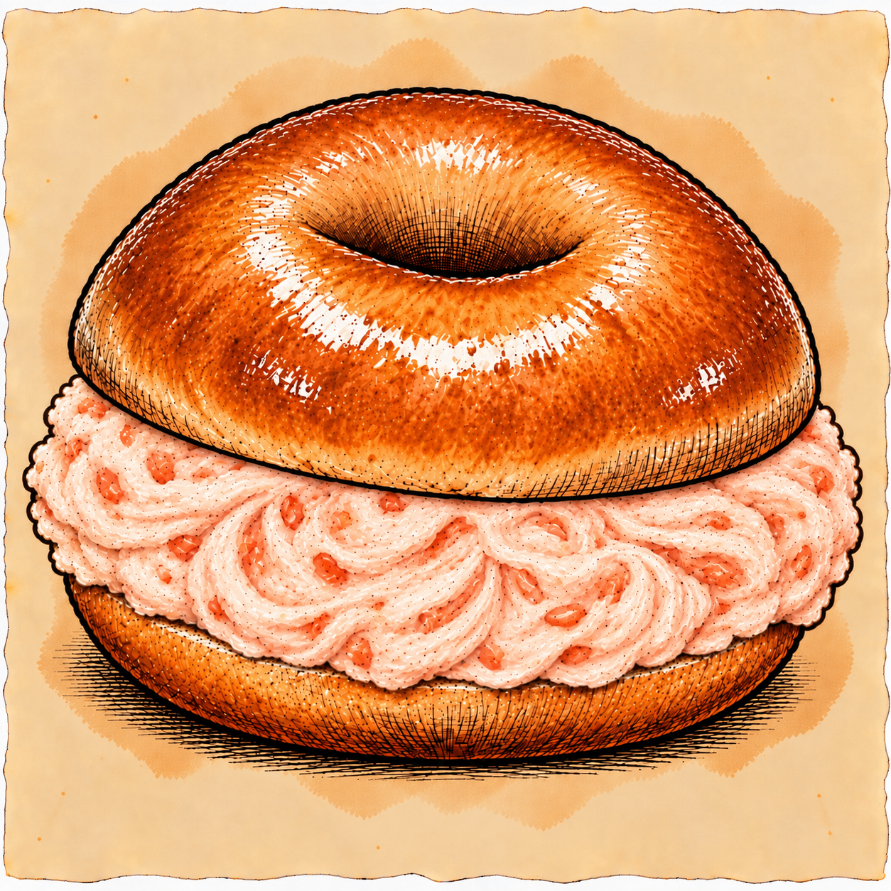 LOX SCHMEAR BAGEL bagel sandwich