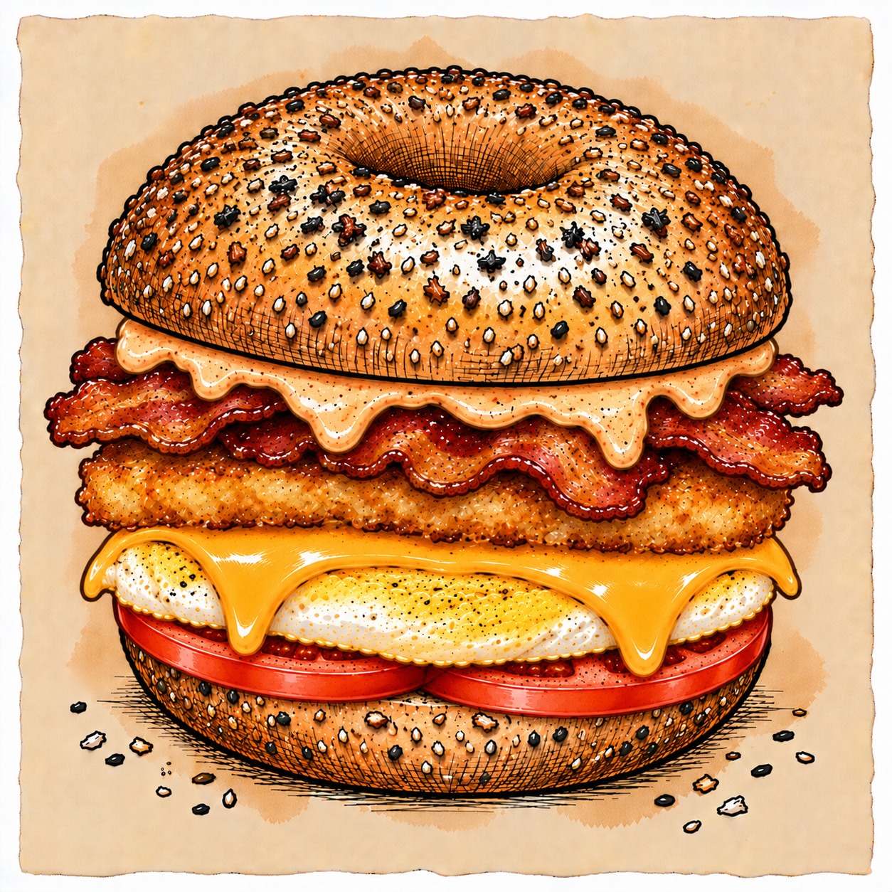ULTIMATE PROOF bagel sandwich